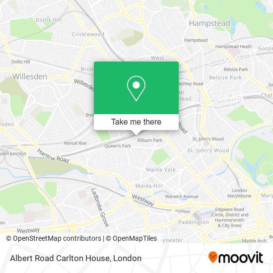 Albert Road Carlton House map