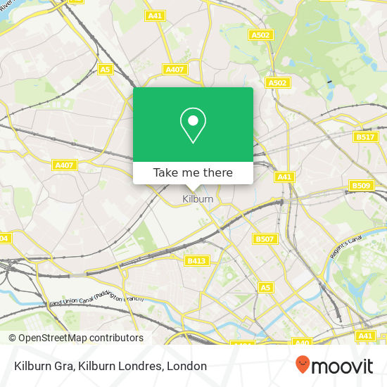 Kilburn Gra, Kilburn Londres map