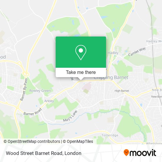 Wood Street Barnet Road map