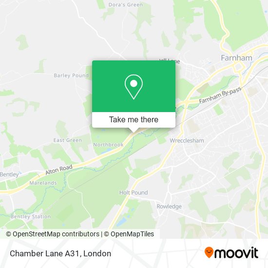Chamber Lane A31 map