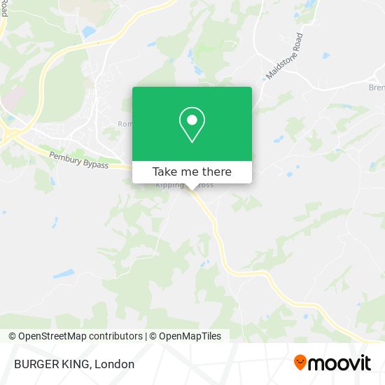 BURGER KING map