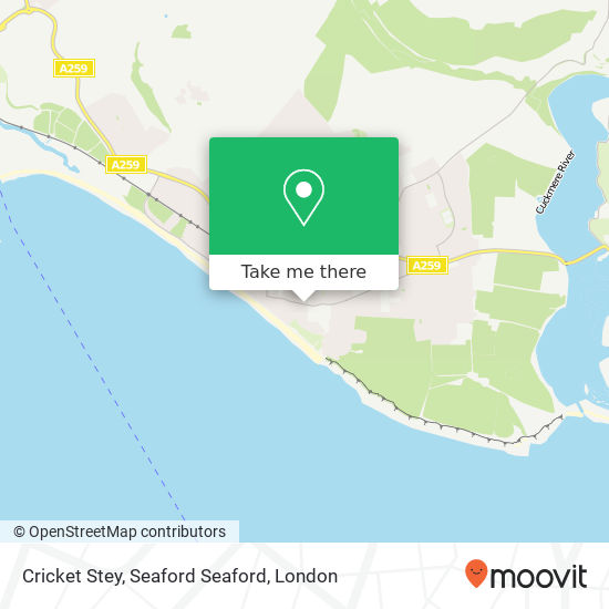 Cricket Stey, Seaford Seaford map