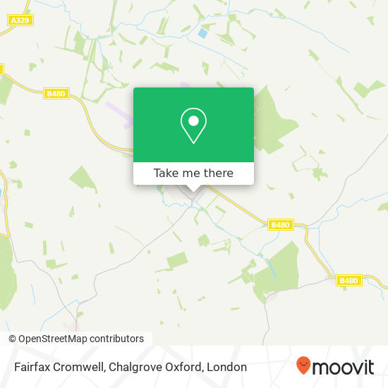 Fairfax Cromwell, Chalgrove Oxford map