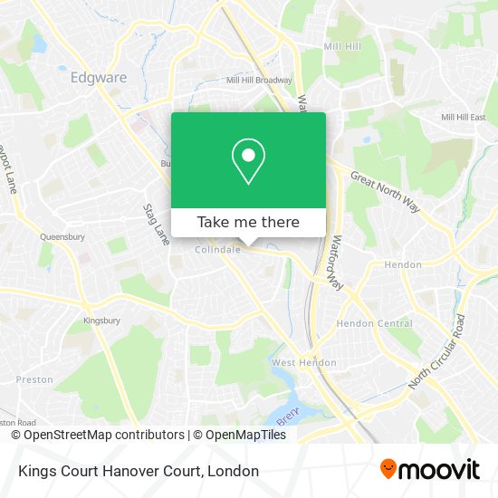 Kings Court Hanover Court map