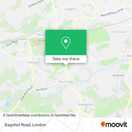 Bagshot Road map