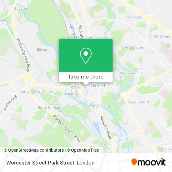 Worcester Street Park Street map