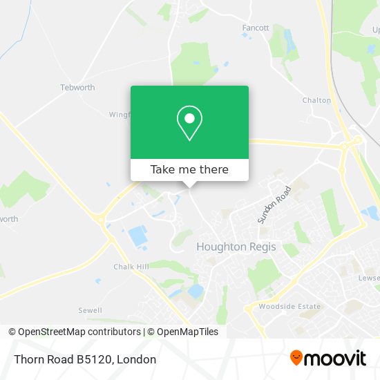 Thorn Road B5120 map