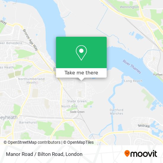 Manor Road / Bilton Road map