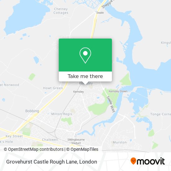 Grovehurst Castle Rough Lane map