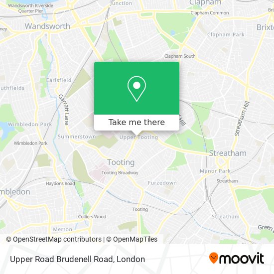 Upper Road Brudenell Road map