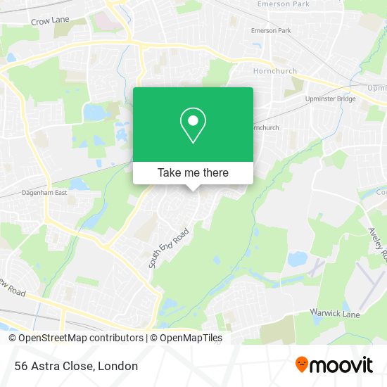 56 Astra Close map