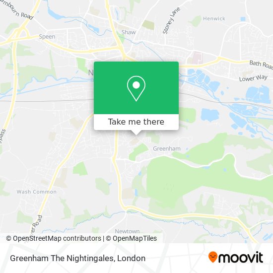 Greenham The Nightingales map