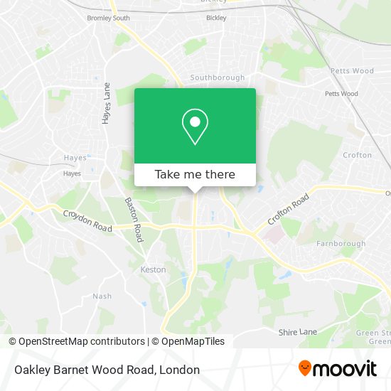 Oakley Barnet Wood Road map