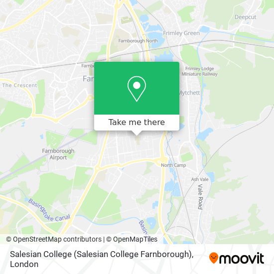 Salesian College (Salesian College Farnborough) map