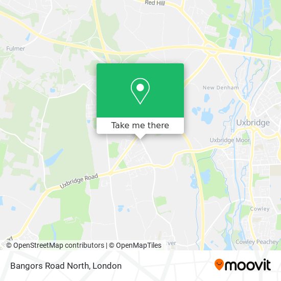 Bangors Road North map