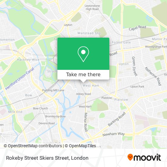 Rokeby Street Skiers Street map
