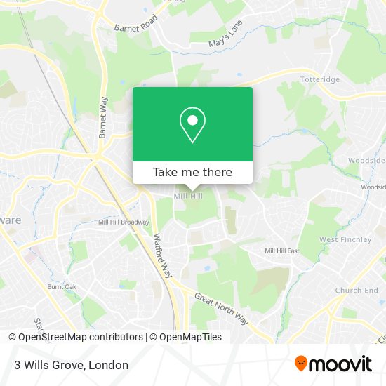 3 Wills Grove map