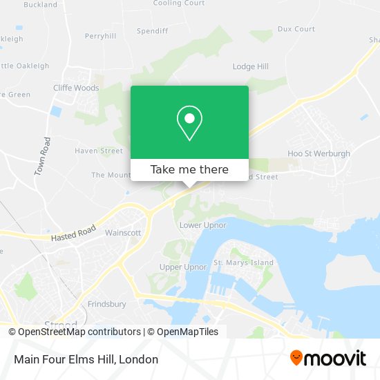 Main Four Elms Hill map
