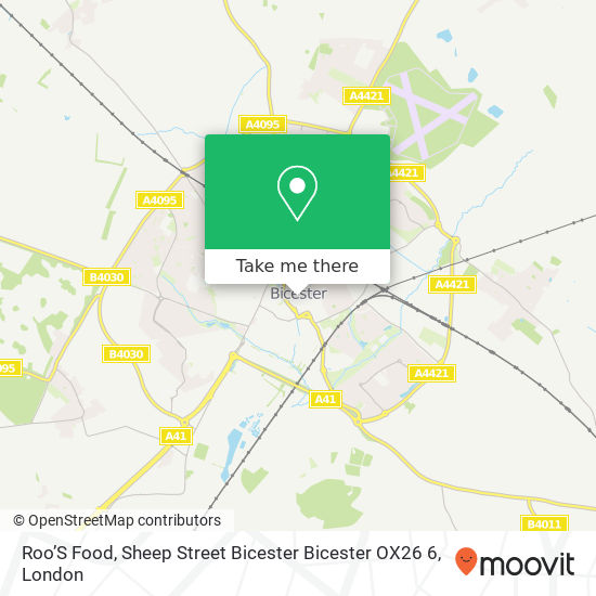 Roo’S Food, Sheep Street Bicester Bicester OX26 6 map