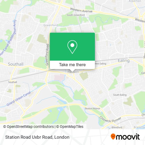 Station Road Uxbr Road map