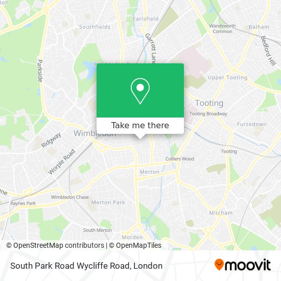 South Park Road Wycliffe Road map
