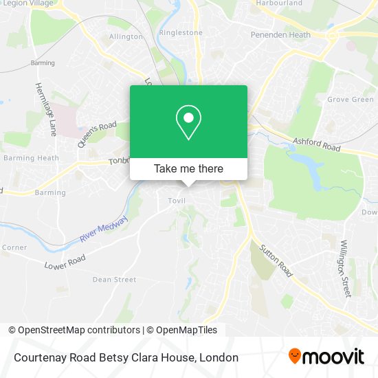 Courtenay Road Betsy Clara House map
