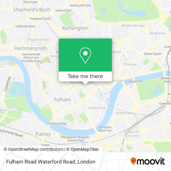 Fulham Road Waterford Road map