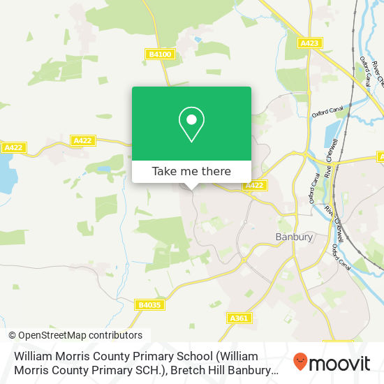 William Morris County Primary School (William Morris County Primary SCH.), Bretch Hill Banbury Banbury OX16 0 map