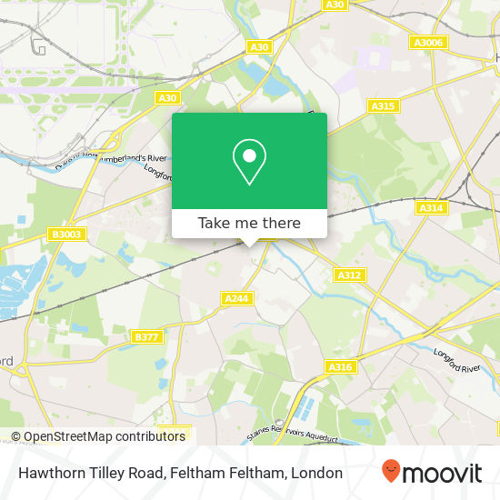 Hawthorn Tilley Road, Feltham Feltham map