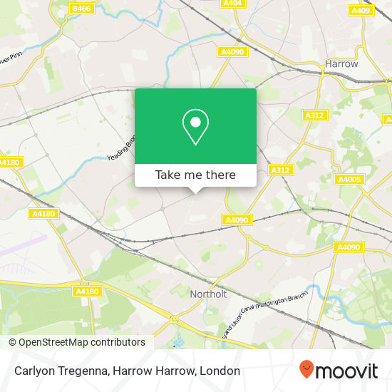 Carlyon Tregenna, Harrow Harrow map