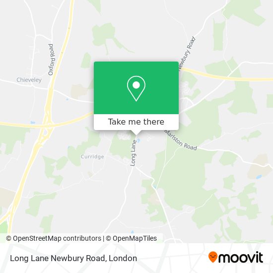 Long Lane Newbury Road map