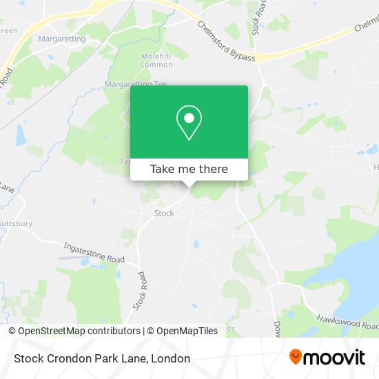 Stock Crondon Park Lane map