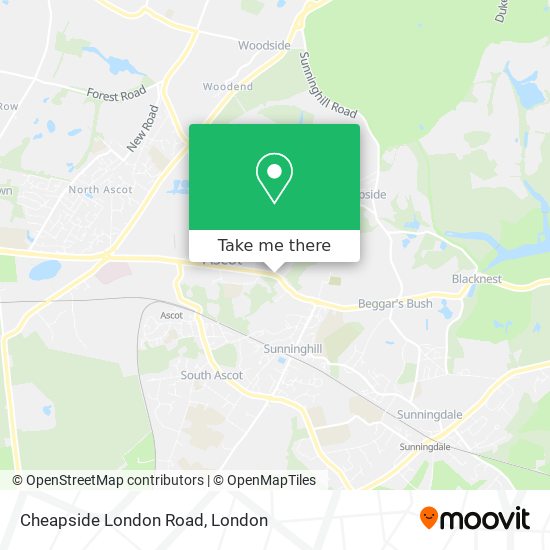 Cheapside London Road map