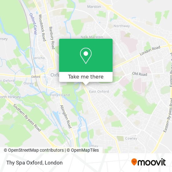 Thy Spa Oxford map