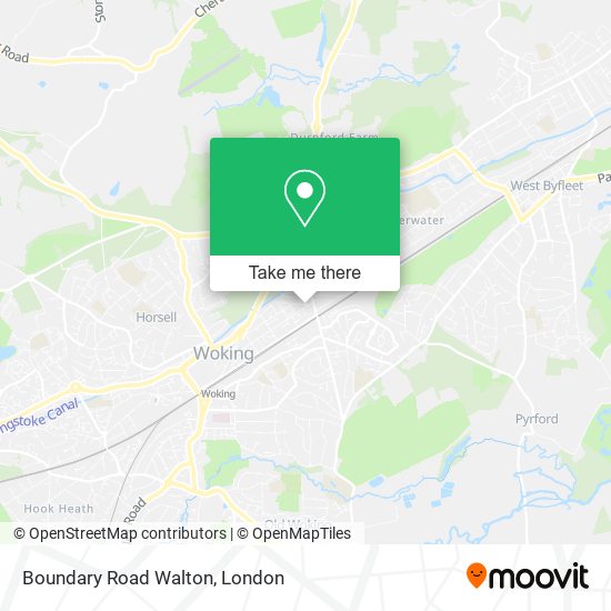 Boundary Road Walton map