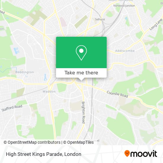 High Street Kings Parade map