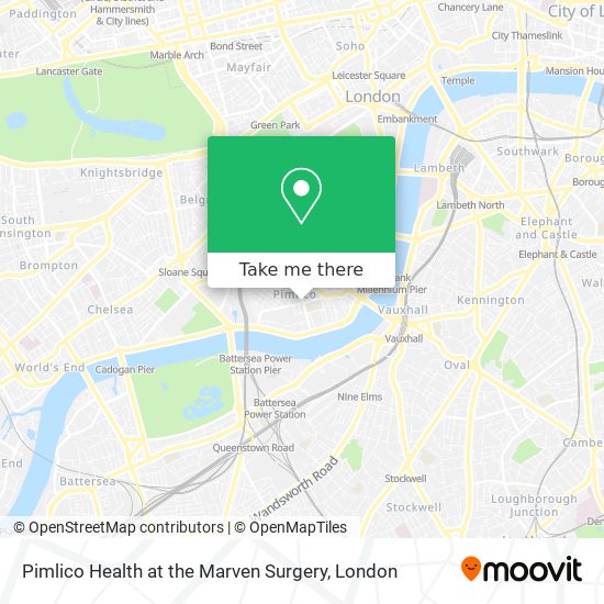 Pimlico Health at the Marven Surgery map