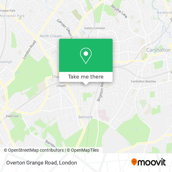 Overton Grange Road map