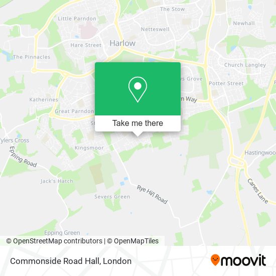 Commonside Road Hall map