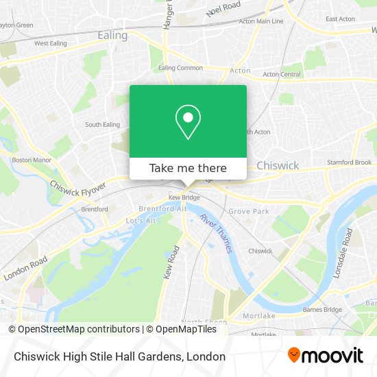 Chiswick High Stile Hall Gardens map