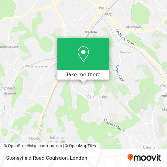 Stoneyfield Road Coulsdon map