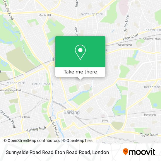 Sunnyside Road Road Eton Road Road map
