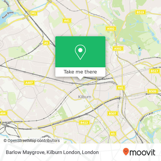 Barlow Maygrove, Kilburn London map