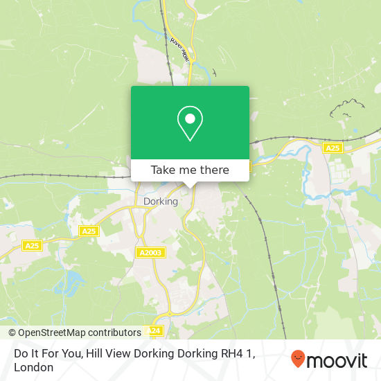 Do It For You, Hill View Dorking Dorking RH4 1 map