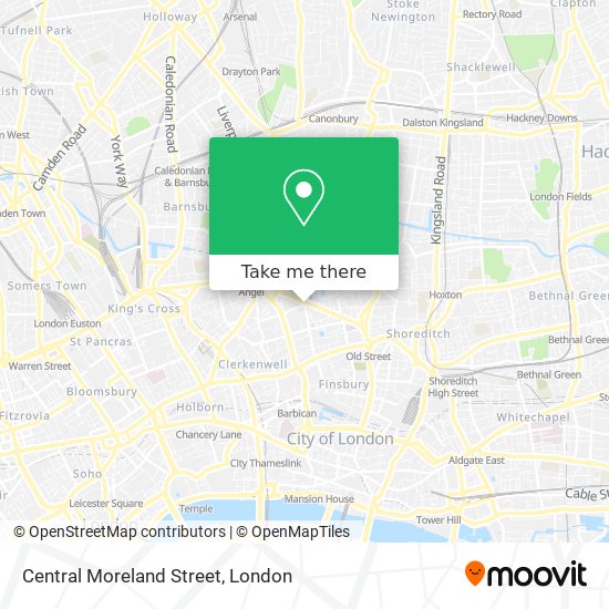 Central Moreland Street map