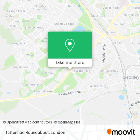 Tattenhoe Roundabout map