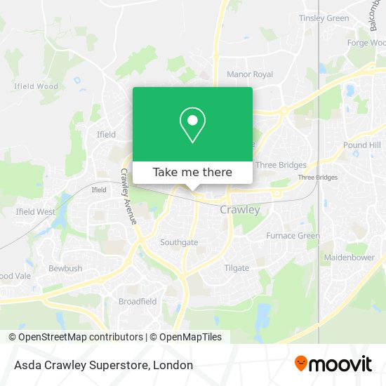 Asda Crawley Superstore map