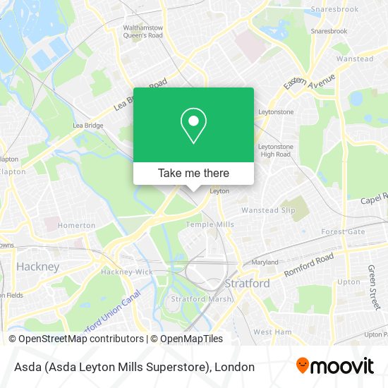 Asda (Asda Leyton Mills Superstore) map