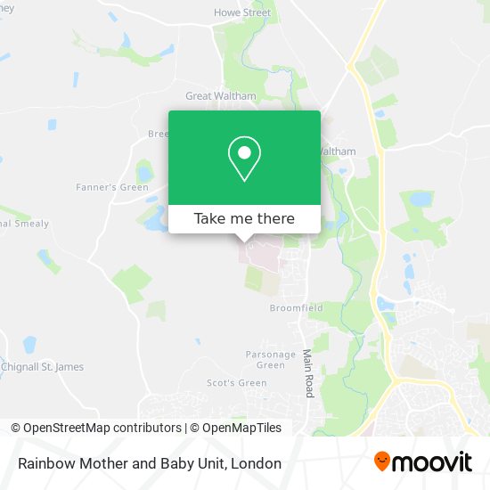 Rainbow Mother and Baby Unit map