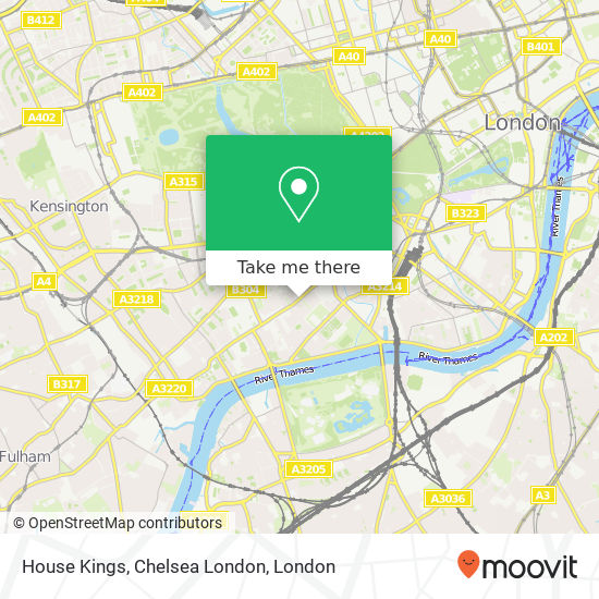 House Kings, Chelsea London map